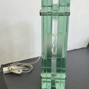 Italian Modern thick glass table lamp from 70s