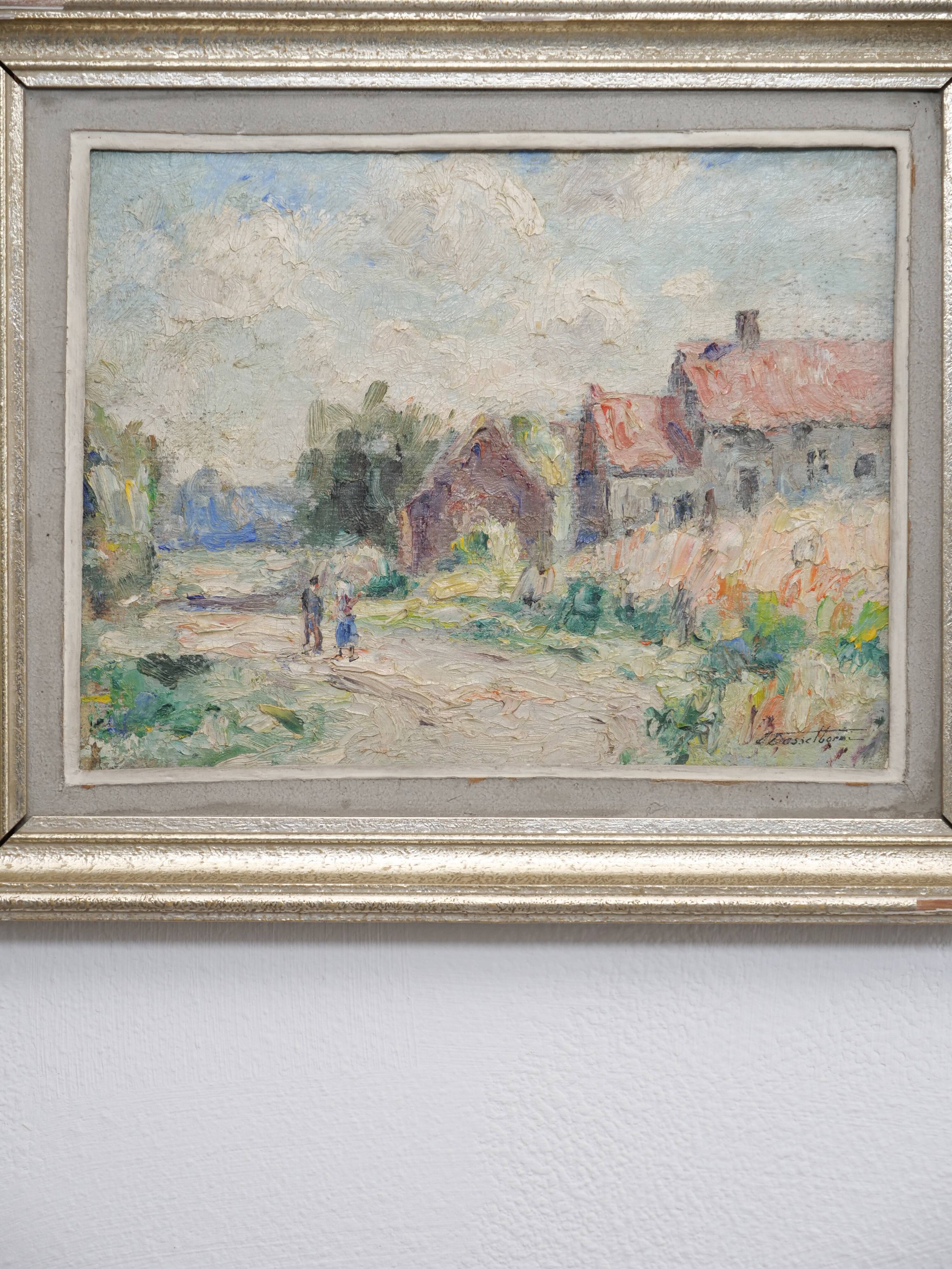 Oil on panel by Lucien Dasselborne