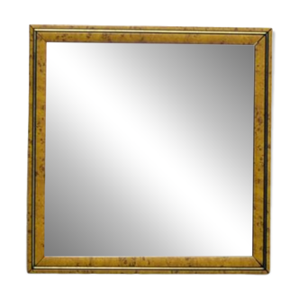 vintage ochre yellow with black square mirror