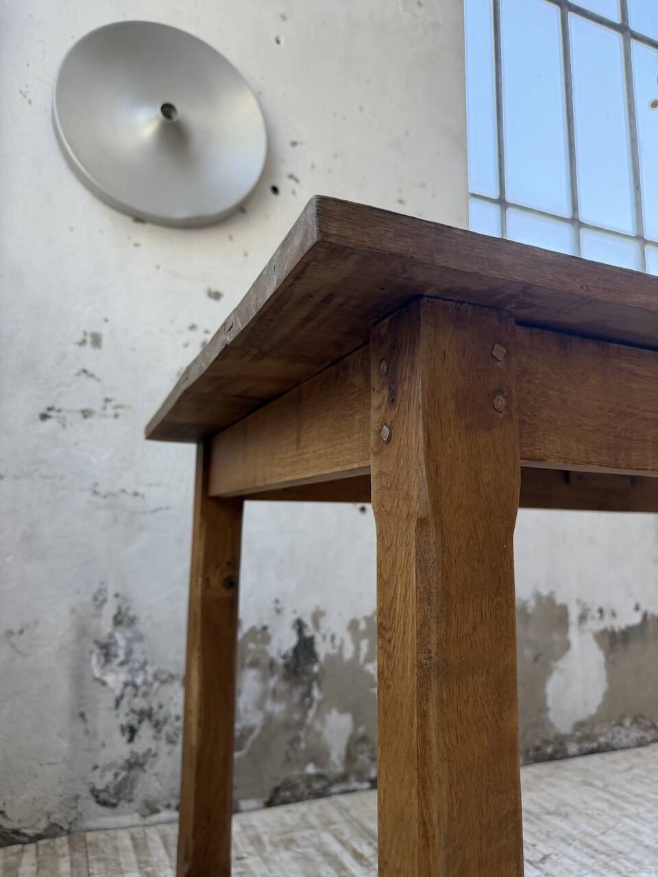 Table de ferme chêne doré 160cm