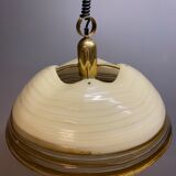 Duża okrągła lampa wisząca regulowana vintage italy 60'