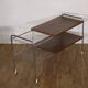 Meuble d'appoint en palissandre et chrome 1970