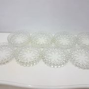 12-piece Bolero Bubble set, clear crystal glass, Walther Glas, Germany, 197