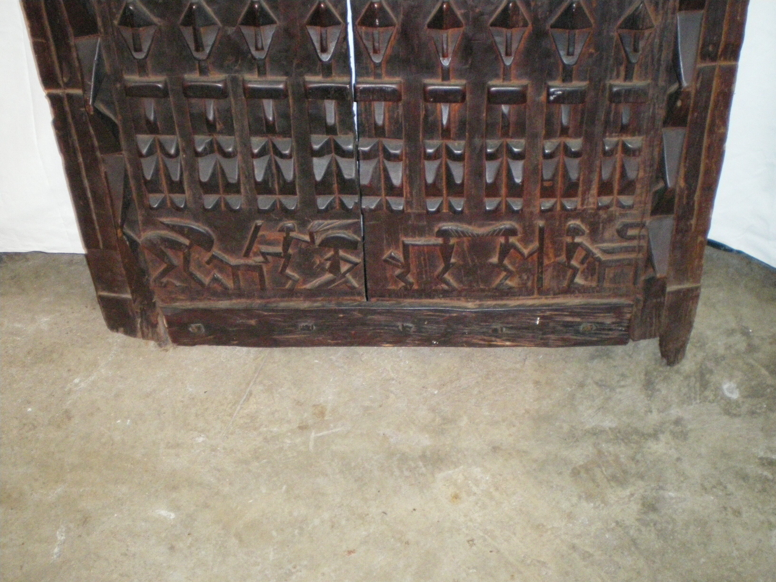 Old Dogon attic door