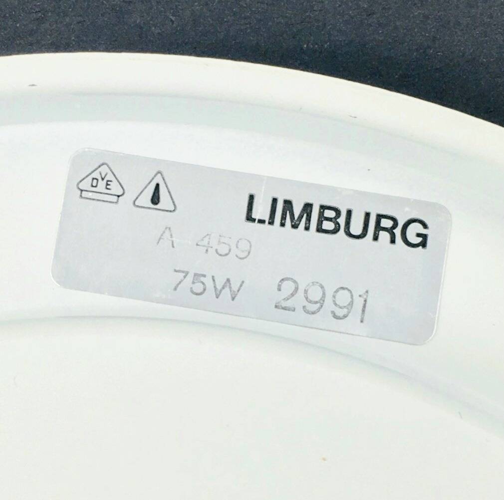 Pair of Large Opaline Glass Shell-Shaped Wall Lights from Limburg, 1970s