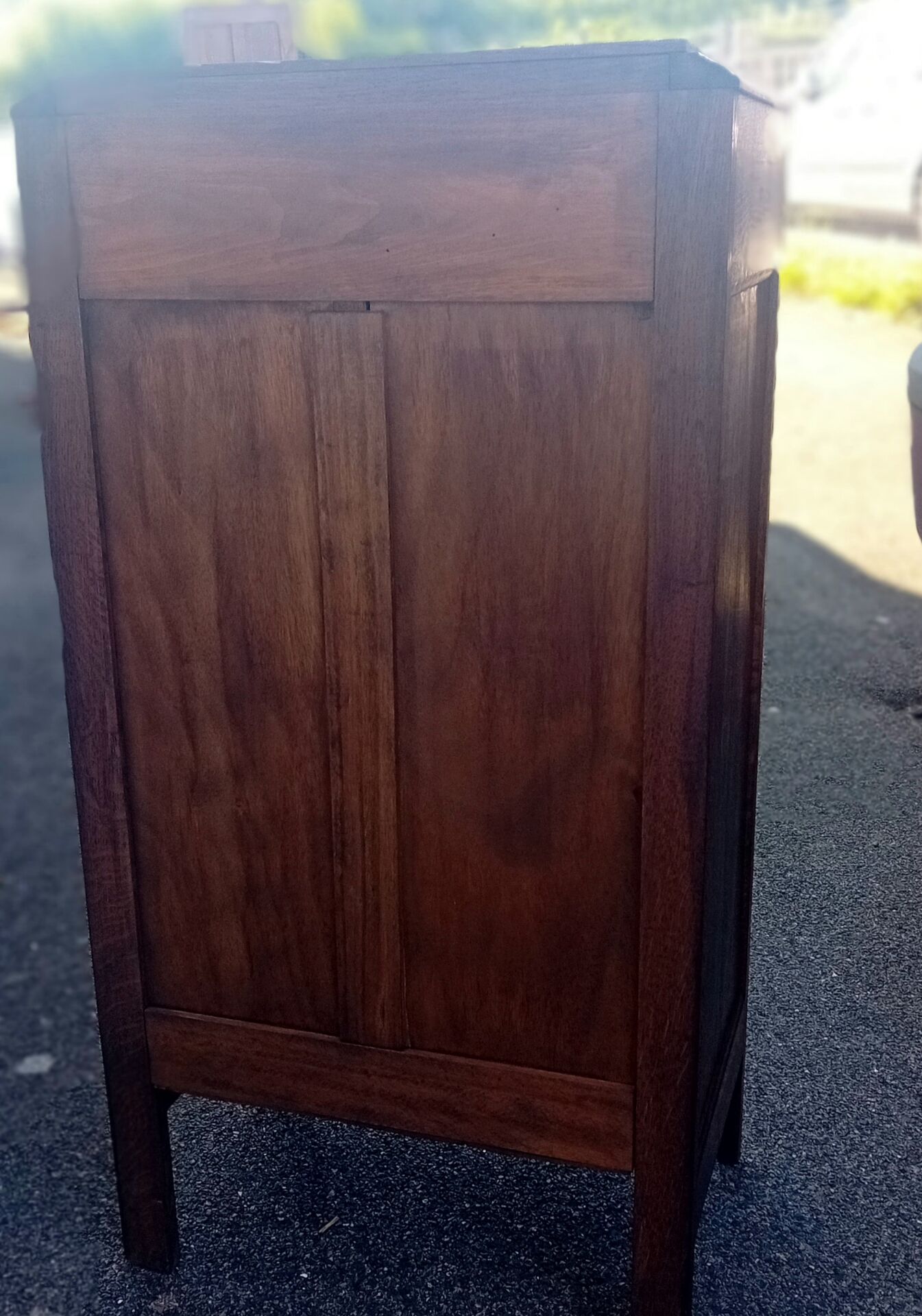 Art Deco oak jam cabinet