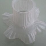 Abat- jour tulipe pâte de verre translucide