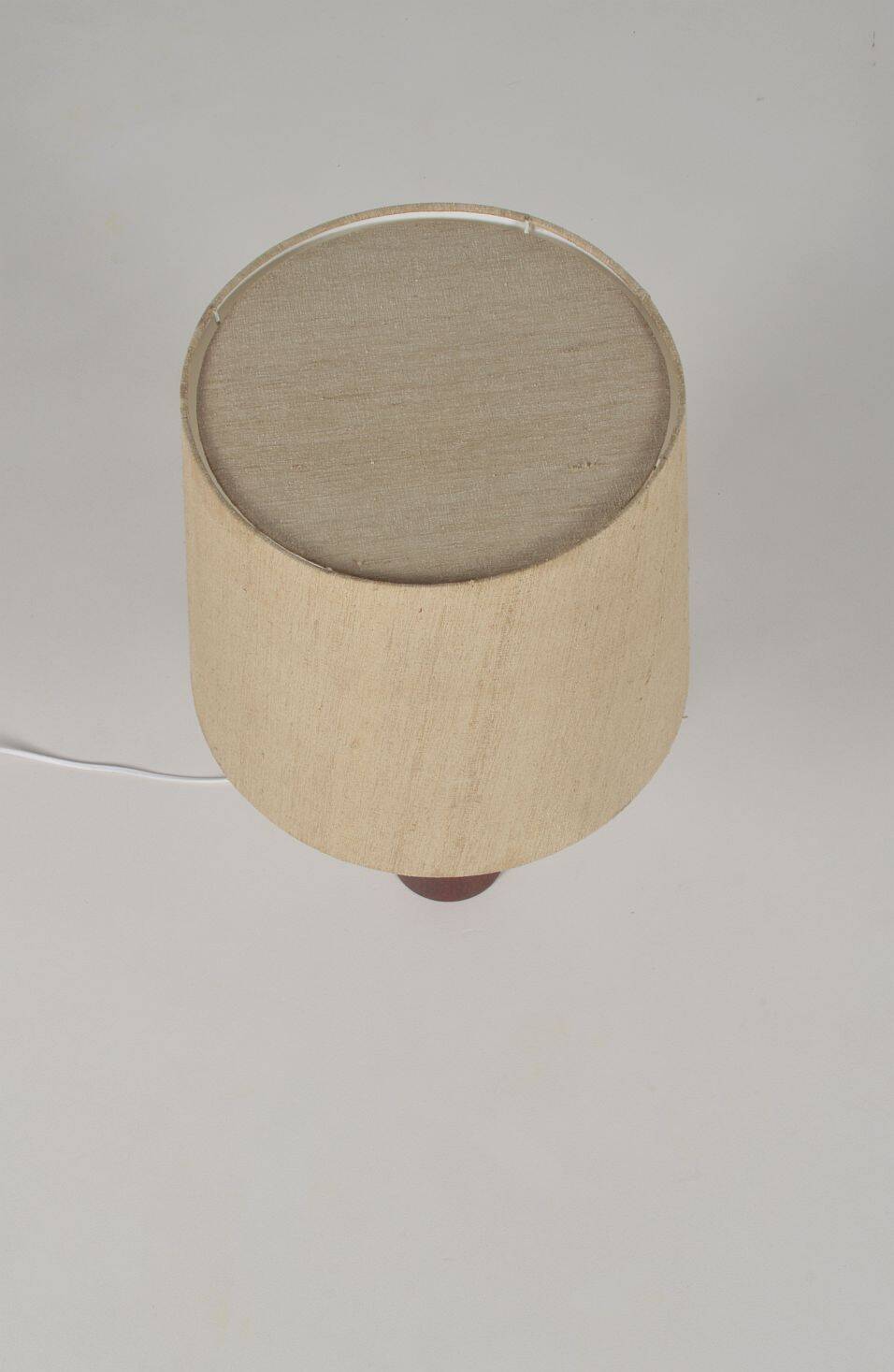 Danish diabolo table lamp with base in teak, 1960s
