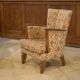 Set of 2 Bridge armchairs and one armchair attributed to Jules Leleu from the 1930s.