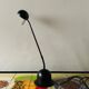 Massive vintage desk lamp in black metal