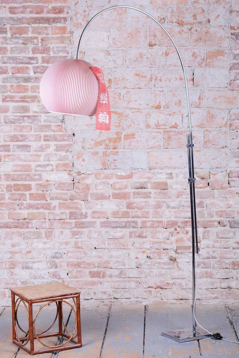 Mid-Century Modern Floor Lamp in Chrome-Plated Steel, Czech, 1960s