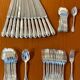 Christofle 48-piece flatware ribbon set, near mint condition