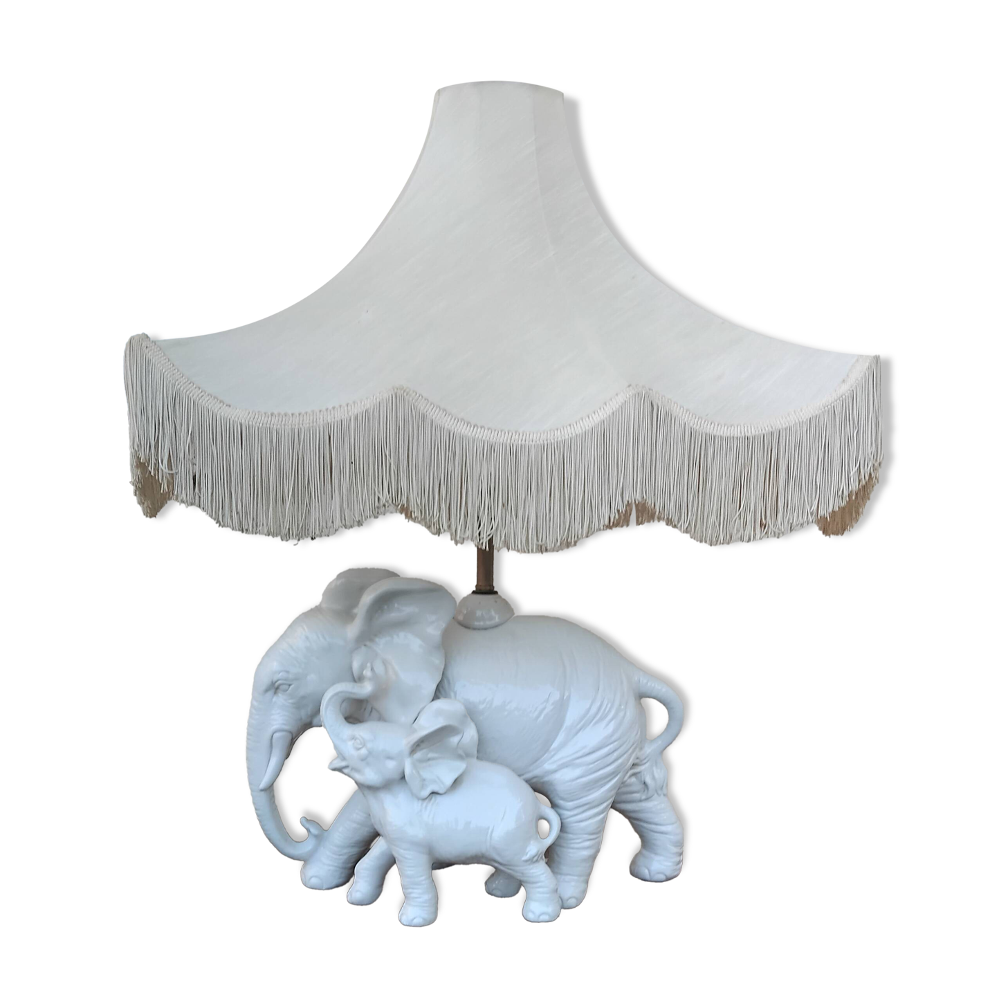 Elephant Bedside Table Lamp Elephant Pagoda Vintage 80s