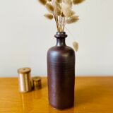 Bouteille en grès marron vintage