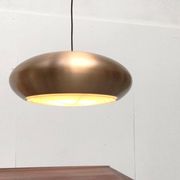 Large suspended copper lamp from mid-century Germany by Goldkant Leuchten.
