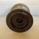 Ceramic candle holder brown white black