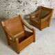 Brutalist armchairs
