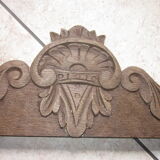 Old pediment in chene