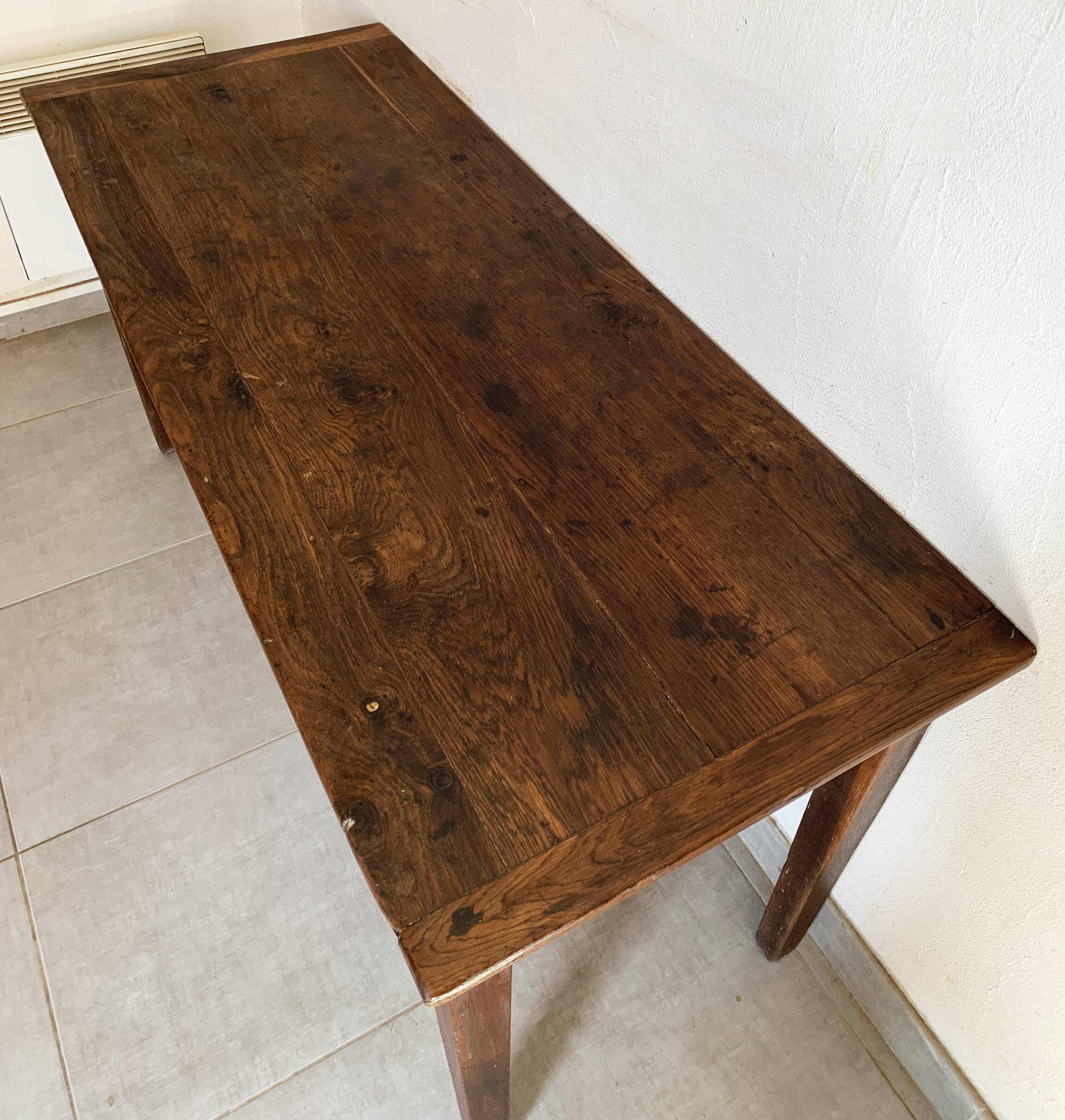 Vintage oak farmhouse/desk table from the 50s
