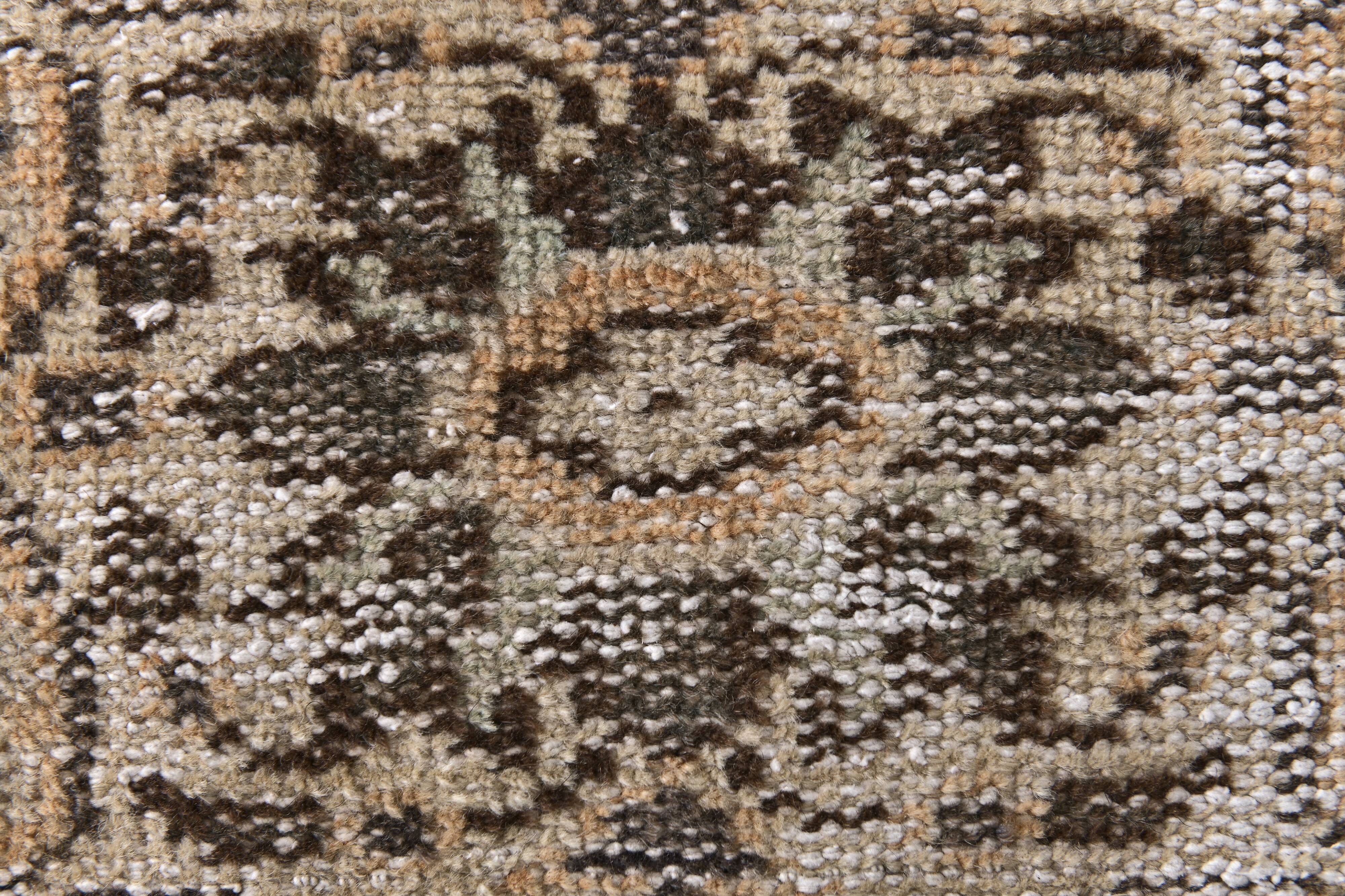 59s Orange & Brown Vintage Rug 122x216Cm