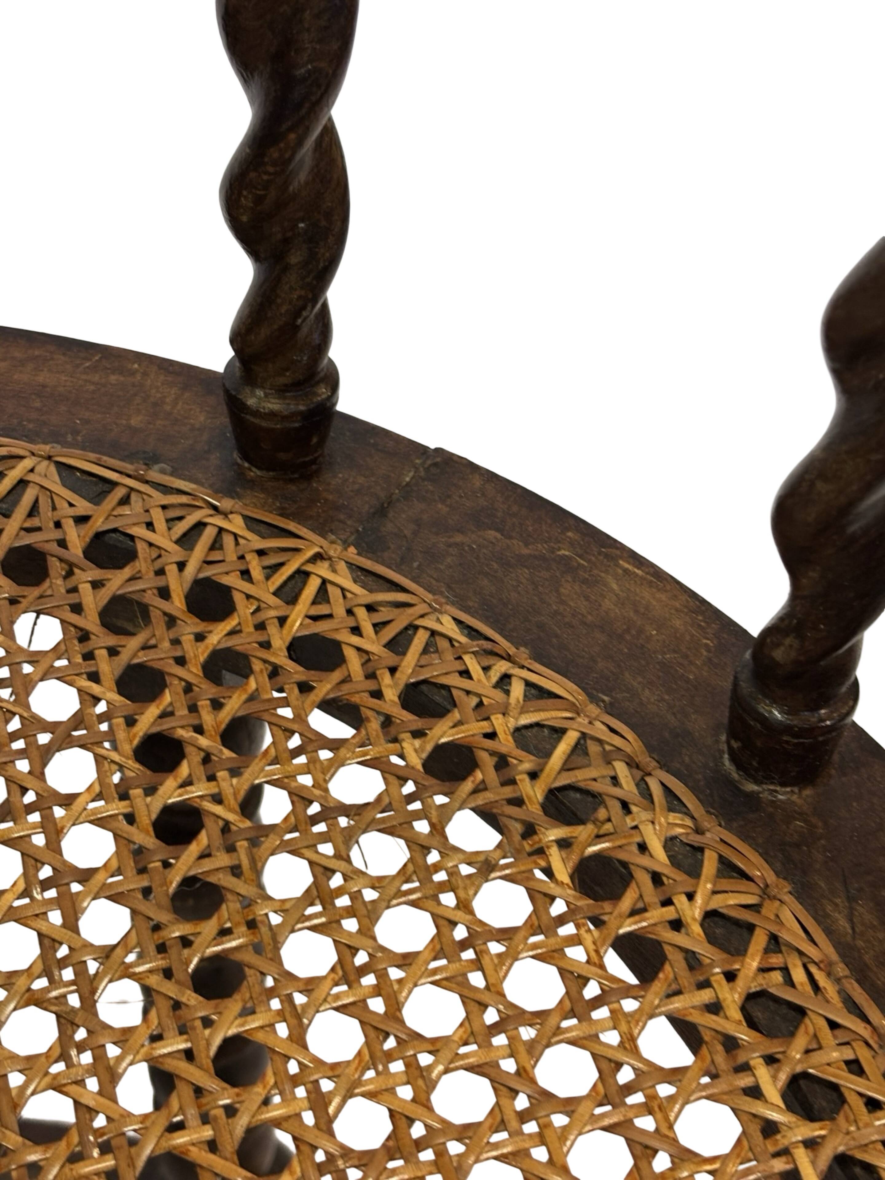 Antique Barley Twist, Rattan Seated Captains Chair easy chair Classic