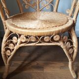 Fauteuil Peacock en rotin