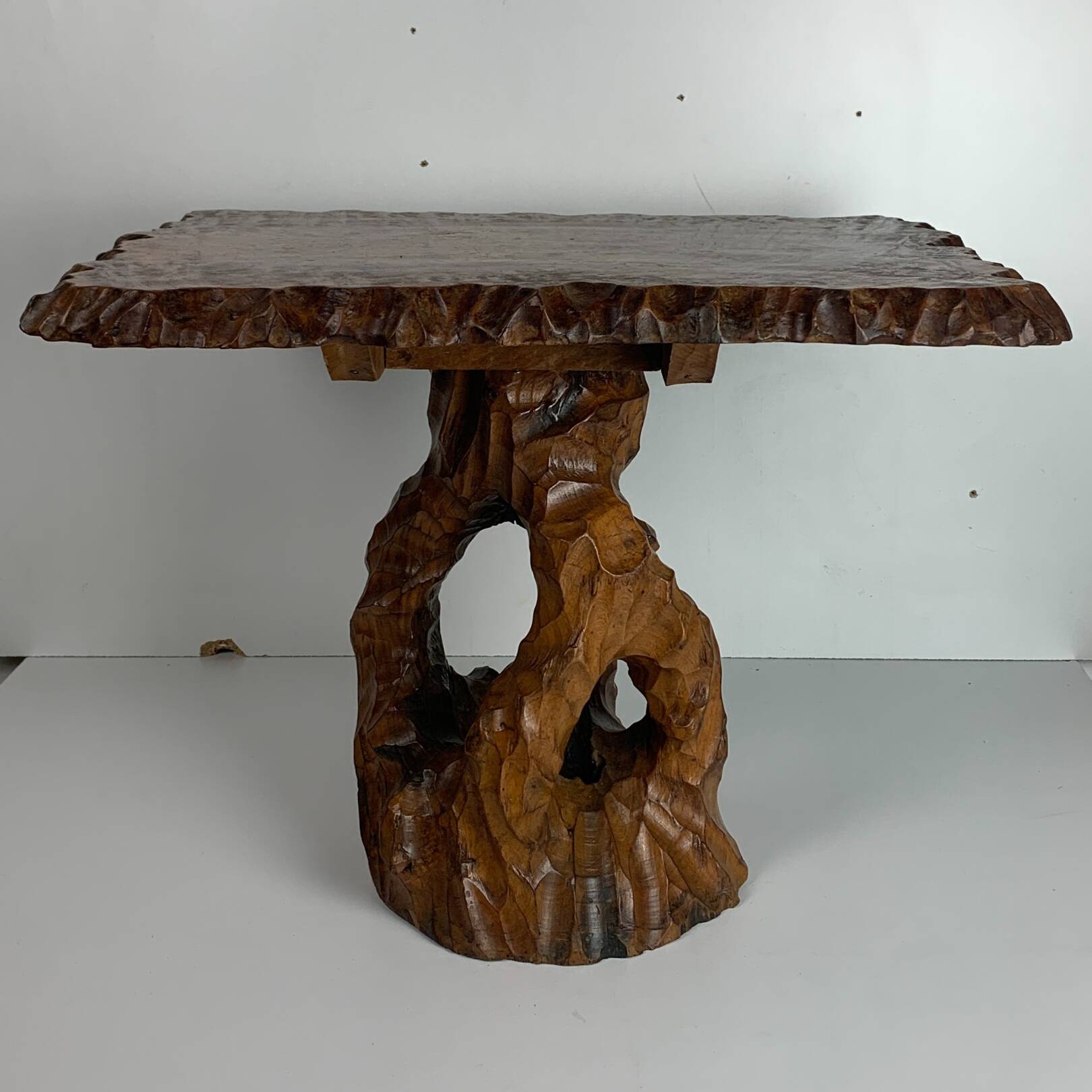 Biomorphic brutalist organic side table, Dutch 1960s