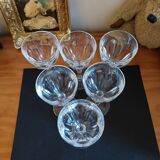 Verres à pied en cristal d'arques modèle Washington