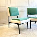 Paire de Chauffeuse vintage
