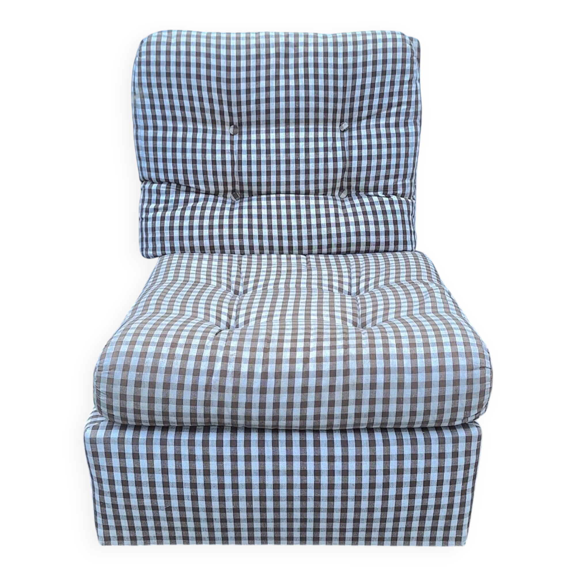 Vintage fabric armchair