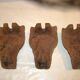 3 old cast iron bathtub legs height 14cm