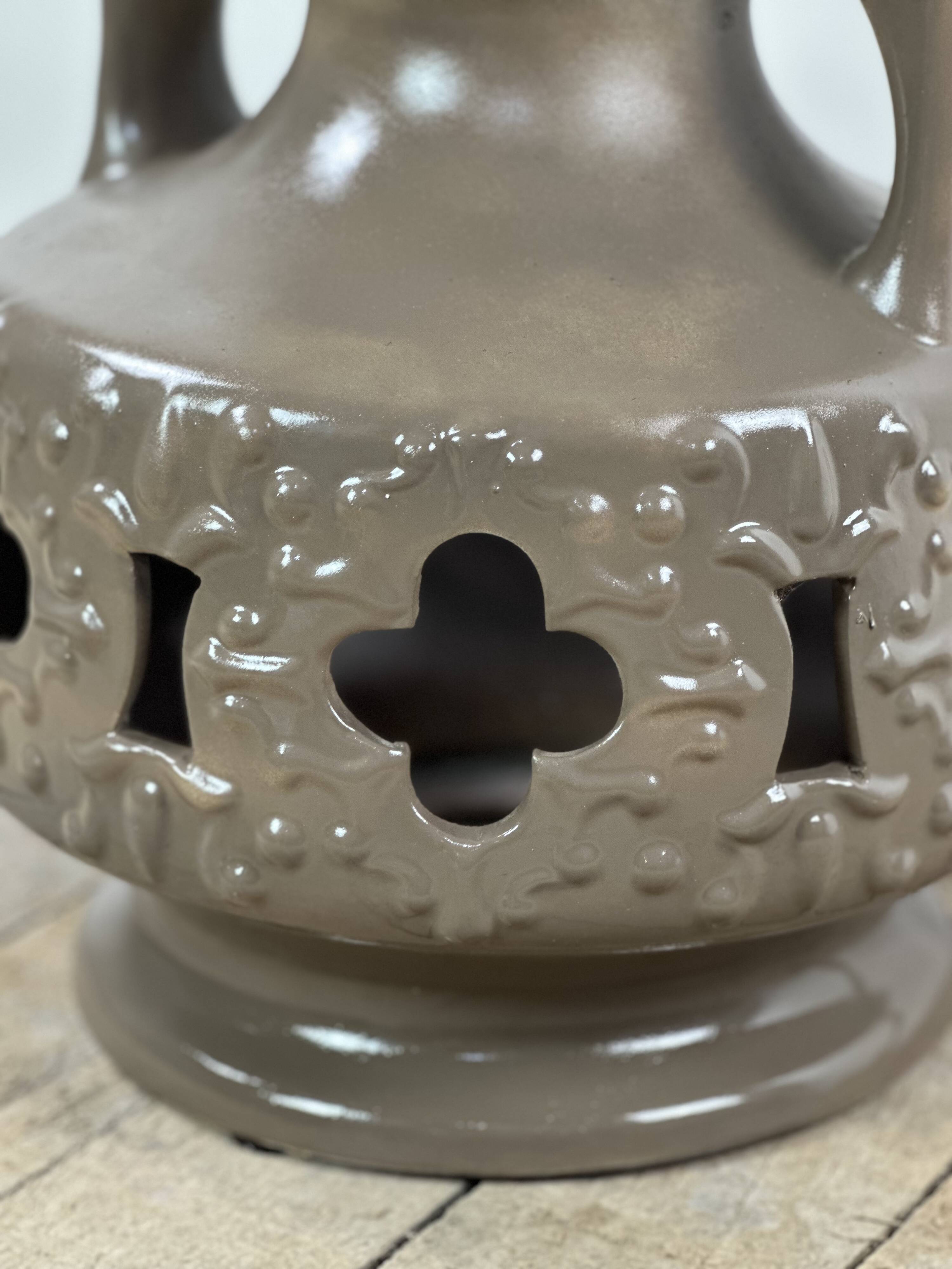 Vintage 1960s ceramic lamp by Frank Keramik
