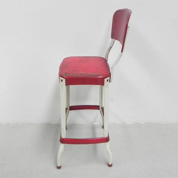 Tabouret de bar industriel en acier, tabouret, Cosco