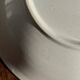 Set of a salad bowl and a vintage brown circular dish D28.