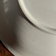 Lot d'un saladier et un plat circulaire frise marron vintage D28