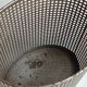 Industrial style metal wastebasket, 50s
