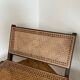 Vintage wooden and cane armchair