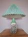 Vintage ceramic lamp, AK Kaiser, Germany, antique light fixture.