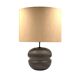 Mid-century modern brown ceramic lamp base,  France 1960s
