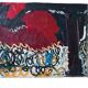 Abstract oil painting on canvas