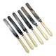 6 antique dessert cheese knives from the 19th century