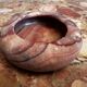 Antique reddish marble ashtray D 12 cm