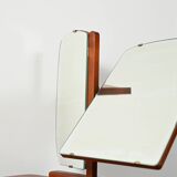 Scandinavian dressing table with triple mirror, 1950s–60s