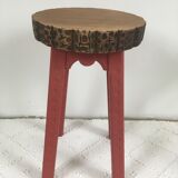 Carved wooden stool