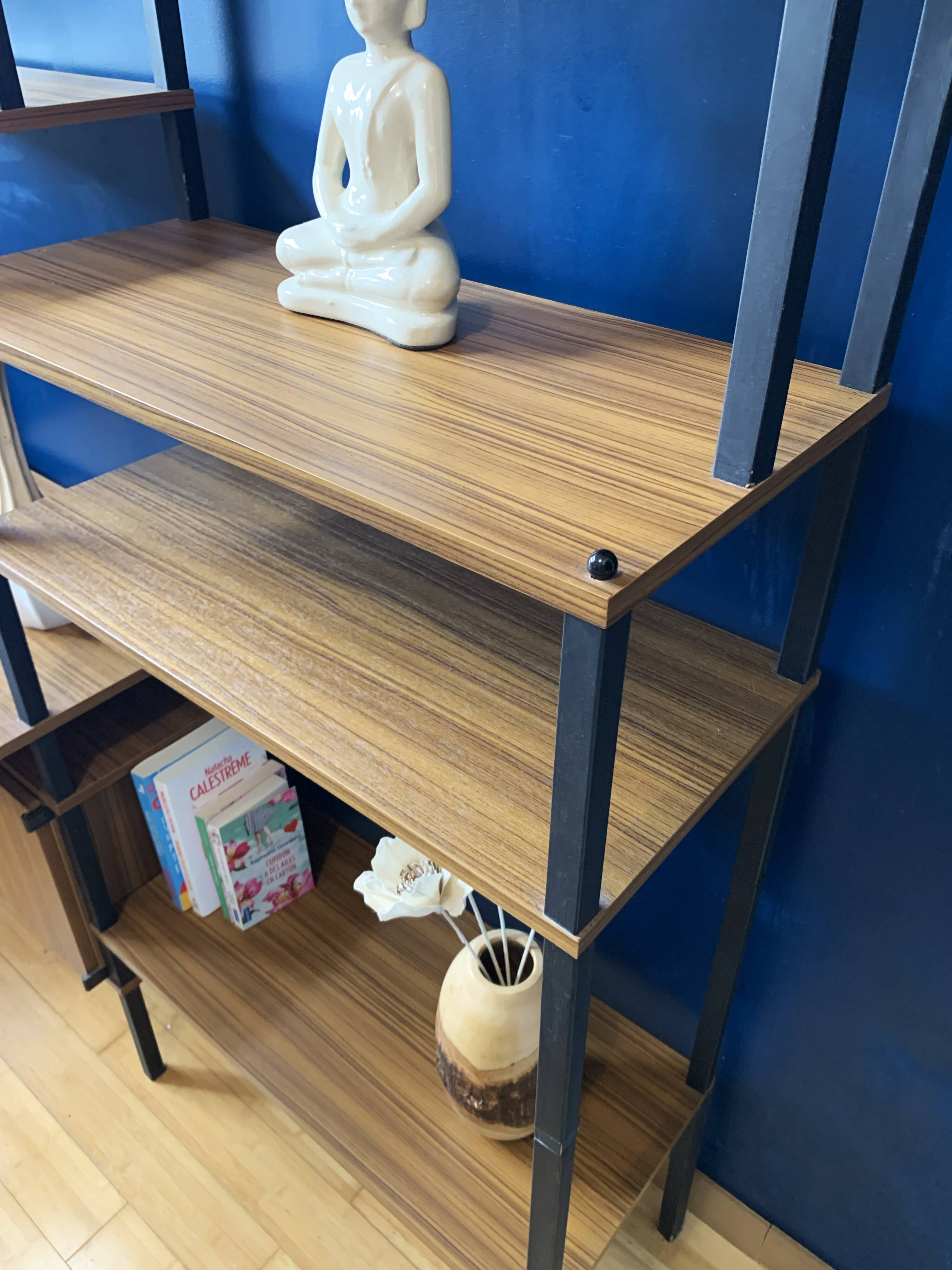 Modular vintage Scandinavian shelving unit, 1960s