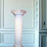Doric column pillar stele deco plaster of cast reinforced with filasse