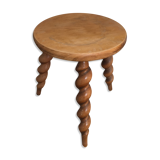 Wood tripod stool