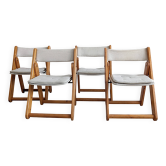 Lot de 4 chaises pliantes « Kon-Tiki » par Gillis Lundgren pour IKEA années 1970