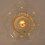 white glass ceiling lights by Limburg, Germany, 1960s.