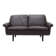 Canapé en cuir marron, design danois, années 1960, designer : Aage Christiansen